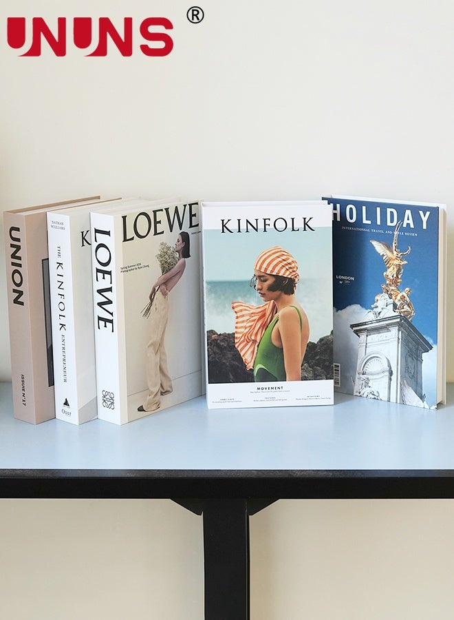 UNUNS 5 Pcs Decorative Books,Fake Books For Home Decor,Aesthetic Books For Room Decor,Coffee Table,Living Room,Preppy,Book Shelf,Shelf Decor,Designer Books Decor Set - Image 1